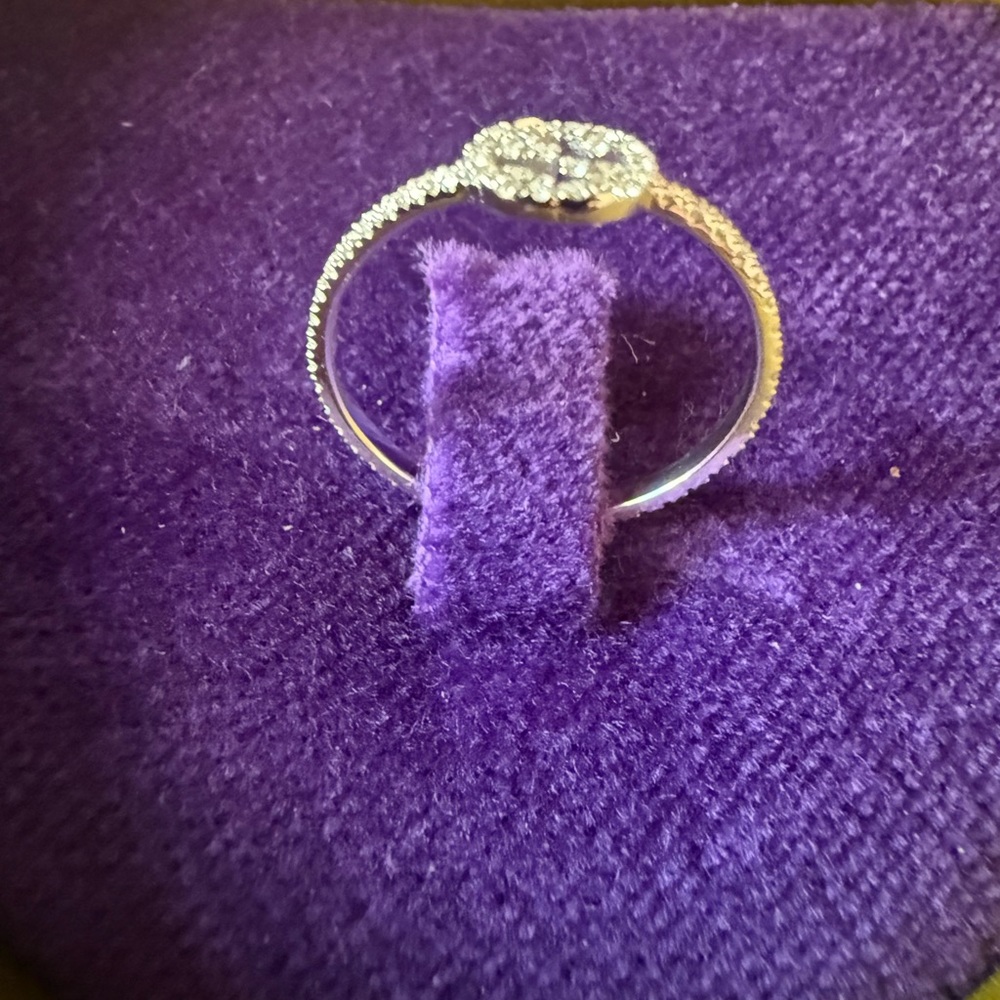 Gucci Interlocking G White Gold Ring Diamond Ring… - image 5